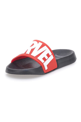 Rote und schwarze Hausschuhe mit MARVEL AVENGERS-Logo R1010220S