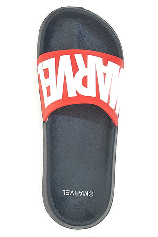 Rote und schwarze Hausschuhe mit MARVEL AVENGERS-Logo R1010220S