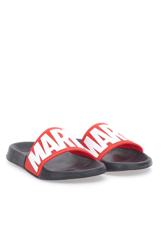 Rote und schwarze Hausschuhe mit MARVEL AVENGERS-Logo R1010220S