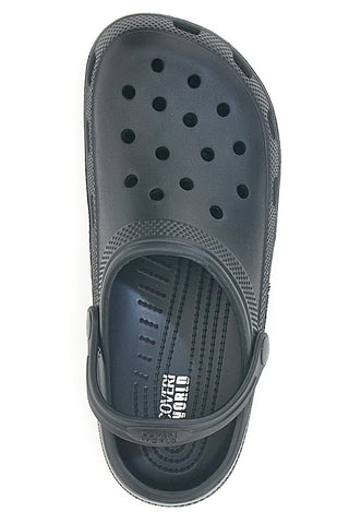 Schwarze perforierte Clogs mit Rückenriemen COVERI WORLD UCW10