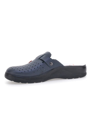 Mr Chef 8200 Hausschuhe aus echtem Leder, Blau