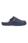 MR CHEF 1668 Blaue Lederpantoffeln