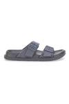 Ciabatte grigie in gomma con doppio cinturino 2T2L 72593