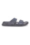 Ciabatte grigie in gomma con doppio cinturino 2T2L 72593