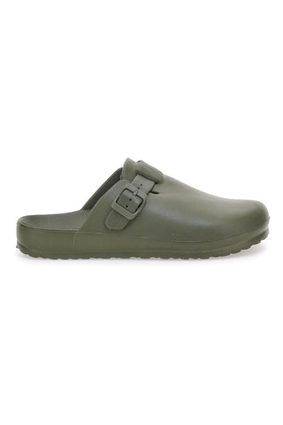 Sabot in gomma verdi con cinturino regolabile 2T2L JLY09