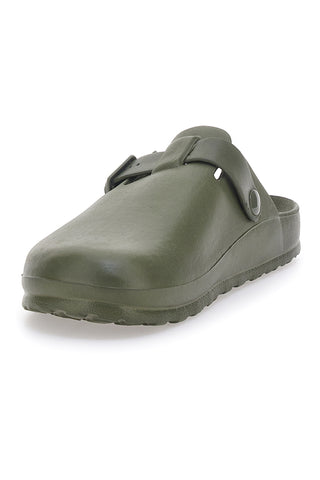 Sabot in gomma verdi con cinturino regolabile 2T2L JLY09