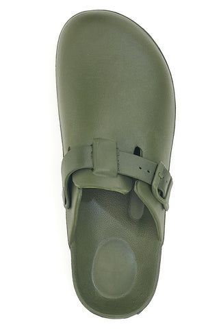 Sabot in gomma verdi con cinturino regolabile 2T2L JLY09