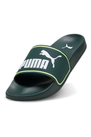 Puma – Leadcat 2.0 – Slides mit gepolstertem Band in Dunkelgrün
