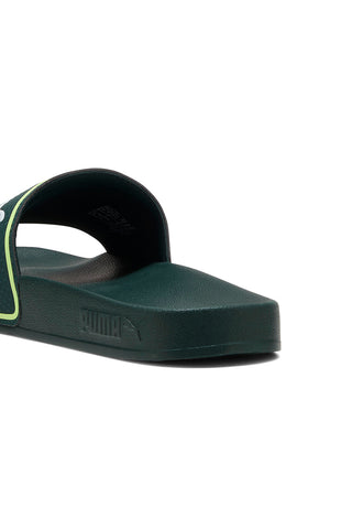 Puma – Leadcat 2.0 – Slides mit gepolstertem Band in Dunkelgrün