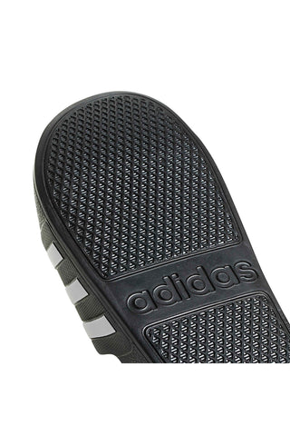 Ciabatte nere con fasce bianche Adidas Adilette Aqua