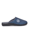 Pantofole blu con tessuto lavorato e plantare anatomico Inblu 16 DG