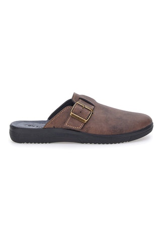Brauner Slipper mit verstellbarer Schnalle Inblu 19DG