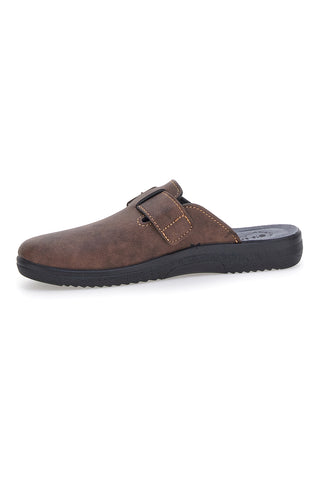 Pantofola marrone con fibbia regolabile Inblu 19DG