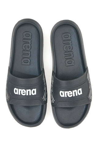 Schwarze Hausschuhe mit Arena-Logo 10563100