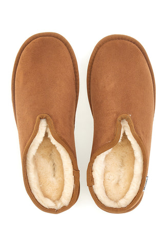 Superga S64Y378 Leder-Slipper mit warmer Innenseite und rutschfester Sohle