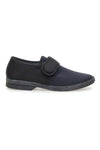 Pantofole nere con chiusura a strappo Antica pantofoleria 58