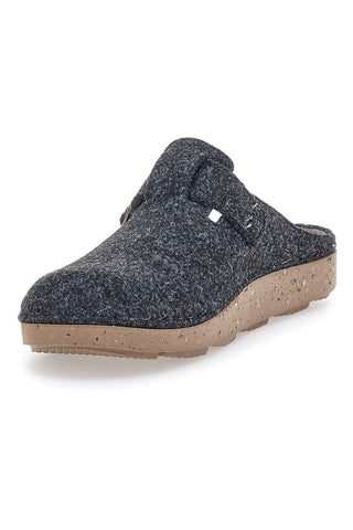 Pantofola grigio scuro in feltro con fibbia Inblu 23MT