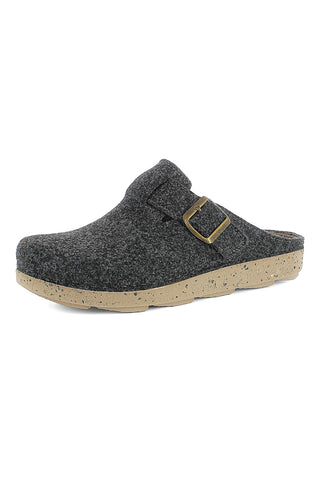 Pantofola grigio scuro in feltro con fibbia Inblu 23MT