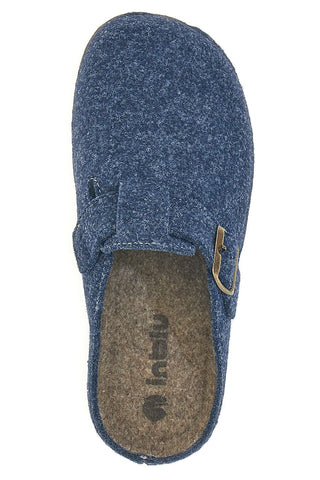 Pantofola blu in feltro con fibbia Inblu 23MT