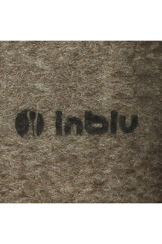 Taupe Filzpantoffeln mit Schnalle Inblu 23 MT