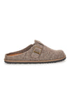 Beige Filzpantoffeln mit verstellbarer Schnalle Inblu 24 SI
