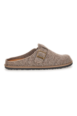 Beige Filzpantoffeln mit verstellbarer Schnalle Inblu 24 SI