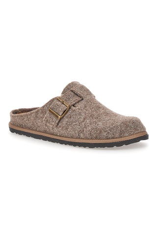 Beige Filzpantoffeln mit verstellbarer Schnalle Inblu 24 SI