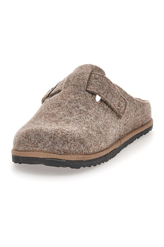 Beige Filzpantoffeln mit verstellbarer Schnalle Inblu 24 SI