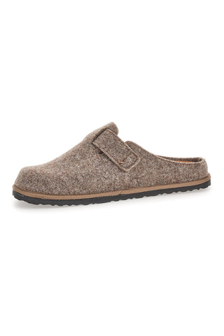 Beige Filzpantoffeln mit verstellbarer Schnalle Inblu 24 SI