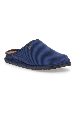 Inblu 26 SI blaue Stoffpantoffeln mit flexibler Sohle