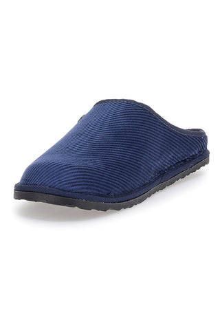 Inblu 26 SI blaue Stoffpantoffeln mit flexibler Sohle