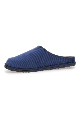 Inblu 26 SI blaue Stoffpantoffeln mit flexibler Sohle
