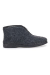 Pantofole antracite a stivaletto con zip e interno in pelo Jerpoint CA249
