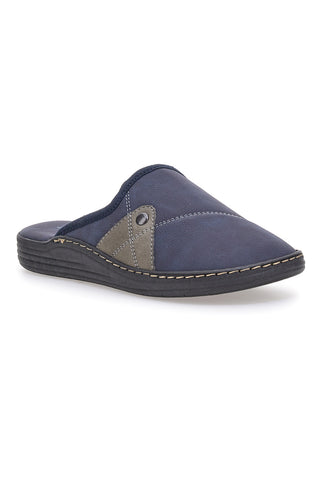 Pantofole blu con dettagli fango e suola comfort Jerpoint NR35AR
