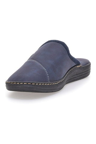 Pantofole blu con dettagli fango e suola comfort Jerpoint NR35AR