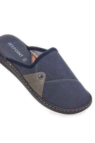 Pantofole blu con dettagli fango e suola comfort Jerpoint NR35AR