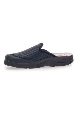 Zoccoli blu traforati con plantare comfort Mr Chef 653