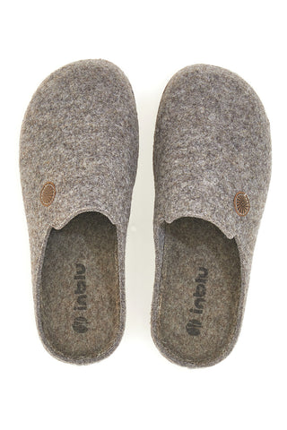 Pantofole grigie in feltro con suola comfort Inblu 21 MT