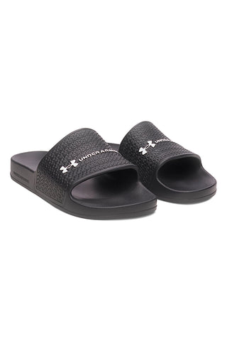 Ciabatte da piscina nere con fascia logata Under armour 6007528 001