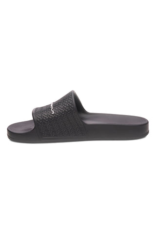Ciabatte da piscina nere con fascia logata Under armour 6007528 001