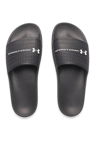 Ciabatte da piscina nere con fascia logata Under armour 6007528 001