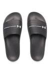 Ciabatte da piscina nere con fascia logata Under armour 6007528 001