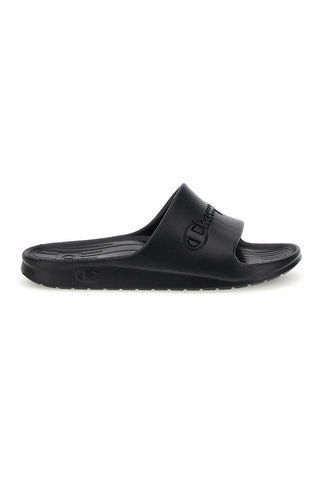 Schwarze Pantoffeln mit Logoband Champion Cabana Box Slide