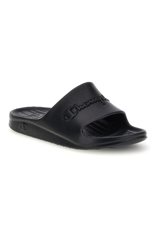 Schwarze Pantoffeln mit Logoband Champion Cabana Box Slide