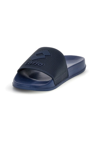 Ciabatte blu con fascia traforata Lotto Moku III Slide