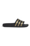 Ciabatte da Piscina nere con strisce Adidas Adilette Aqua