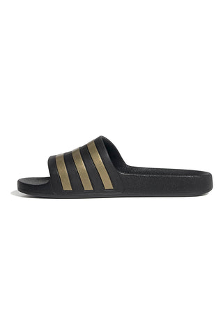 Ciabatte da Piscina nere con strisce Adidas Adilette Aqua