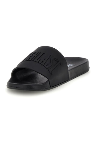 Schwarze Hausschuhe mit Everlast-Logo EV068