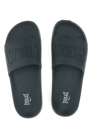 Schwarze Hausschuhe mit Everlast-Logo EV068