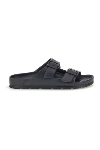 Schwarze Hausschuhe mit doppelter Schnalle Everlast EV123